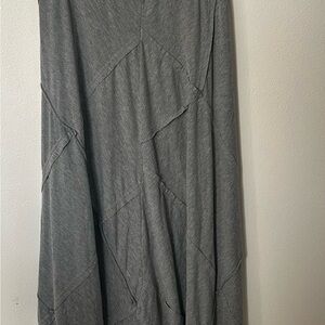 Groovy Gray Maxi Skirt for Women